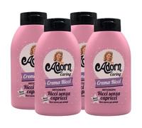 Crema Ricci Senza Capricci, Anticrespo 200ml, Ricci più Definiti, Morbidi e Lucenti per un Meraviglioso Effetto Molla (4 Unità)