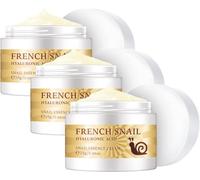 Crema Riparatrice alla Bava di Lumaca Francese,Crema Viso Idratante all'Acido Ialuronico con Secrezione di Estratto di Lumaca,Riduce le Linee Sottili,Combatte l'Invecchiamento e Ringiovanisce la Pelle