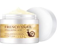 Crema Riparatrice alla Bava di Lumaca Francese,Crema Viso Idratante all'Acido Ialuronico con Secrezione di Estratto di Lumaca,Riduce le Linee Sottili,Combatte l'Invecchiamento e Ringiovanisce la Pelle