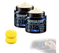 Crema Riparatrice per Graffi su Cruscotto e Console Centrale (*2pcs) | Ripristina la trasparenza in sicurezza e crea scudo protettivo duraturo; include spugna lucidante. Ideale per touchscreen