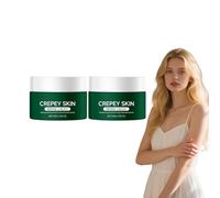 Crema riparatrice per la pelle Crepey con acido ialuronico - Idratazione intensa e barriera protettiva - Crema idratante rassodante per donna - per migliorare la consistenza della pelle (2 scatole)