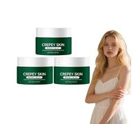 Crema riparatrice per la pelle Crepey con acido ialuronico - Idratazione intensa e barriera protettiva - Crema idratante rassodante per donna - per migliorare la consistenza della pelle (3 scatole)