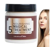 Crema Riparazione Dei Capelli 80ml Riparazione Delicata dei Capelli Danneggiati, Crema Restauro per Capelli Bruciati, Balsamo Multifunzionale e Crema Idratante