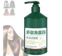 Crema ristrutturante alla cheratina polipeptidica per capelli bruciati, balsamo idratante senza risciacquo Japanese Treatment, crema idratante e lisciante per capelli danneggiati