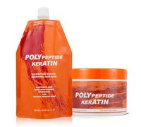 Crema Ristrutturante alla Cheratina Polipeptidica per Capelli Bruciati, Balsamo Idratante Senza Risciacquo, Maschera Lisciante alla Cheratina Polipeptidica per Capelli, Migliora l'Effetto Crespo