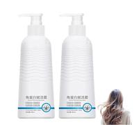 Crema rivitalizzante di cheratina, condizionatore per capelli liscio con arricchimento di cheratina, 300ML, idratante per la cura dei capelli frizzy danneggiati a secco (2pcs)