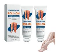 Crema roll-on, drenaggio linfatico e sollievo dal gonfiore, roll-on professionale per il sollievo dal gonfiore alle gambe, crema alle erbe per la cura delle gambe (2pcs)