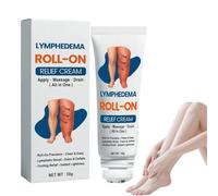 Crema roll-on per il drenaggio linfatico e il sollievo dal gonfiore, roll-on professionale per il sollievo dal gonfiore alle gambe, per tutti i tipi di pelle (1pcs)
