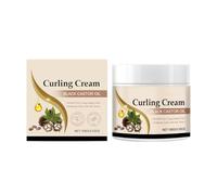 Crema Salvatrice di riccioli - Cura dei capelli senza risciacquo - Arricchito con olio di ricino e glicerina vegetale, per capelli ondulati a € ricci (100 g)