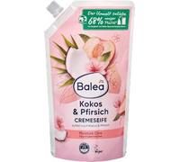 Crema sapone Pesca & Cocco, 500 ml, marchio DM Germania, compatibile con Balea - Cremeseife Pfirsich & Kokos Nachfüllpack, 500 ml