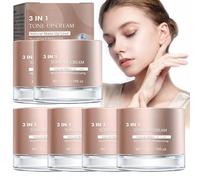 Crema sbiancante per la pelle 3 in 1, crema idratante per il viso, crema solare impermeabile, crema per il trucco profondamente idratante (6 pezzi)
