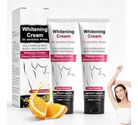 Crema Schiarente Ascelle Corpo -2 x60g Idratante e Nutriente, Anti-Macchie per Ascelle - Crema Viso per Pigmentazione, Crema Illuminante e Schiarente per Viso, Corpo, Mani, Collo, Piedi