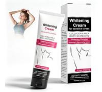 Crema Schiarente Corpo 60ml, Crema Sbiancante Intima e per Ascelle, Texture Leggera a Rapido Assorbimento, con Acido Ialuronico e Vitamina C, per Donna