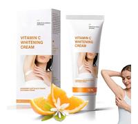 Crema Schiarente Corpo e Intima, Crema Sbiancante Corpo 60 g con Niacinamide, Vitamina C ed E, Efficace per Zone Sensibili e Private,per Ascelle, Ginocchia, Gomiti e Cosce Interne