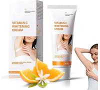 Crema Schiarente Corpo e Intima, Crema Sbiancante Corpo 60 g con Niacinamide, Vitamina C ed E, Efficace per Zone Sensibili e Private,per Ascelle, Ginocchia, Gomiti e Cosce Interne