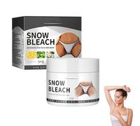 Crema Schiarente Per Area Privata,50g Crema Sbiancante Per La Zona Intima,Crema Sbiancante per Il Corpo,Snow Bleach Cream,Crema Corpo per Zone IntimeGinocchia,Interno Cosce,Ascelle,Collo,Ascelle