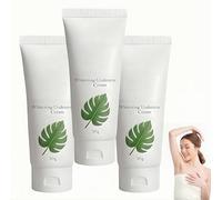 Crema schiarente per ascelle, crema schiarente per la pelle, non grassa,ad assorbimento rapido e levigante, pulizia delle macchie scure per corpo, ginocchia, gomiti, interno coscia, gambe (3Pezzo)