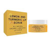Crema Scrub Labbra Alla Curcuma, Scrub Illuminante Per La Cura Delle Labbra - Scrub Labbra Nutriente Zucchero E Alla Curcuma, Scrub Labbra Alla Curcuma E Balsamo Scrub Per Labbra Secche E Screpol