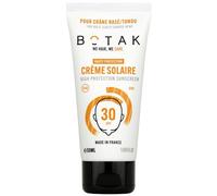 Crema solare BOTAK SPF30 per la testa rasata | Vegan, francese | Alta protezione UV | 0 macchie bianche | Non grassa | Impermeabile | Anti-secchezza | Regola il pH e il microbiota | 50mL