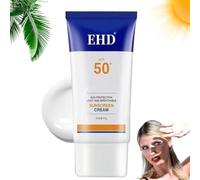 Crema Solare Ehd, Crema Solare Per Il Viso Spf 50, Crema Solare Idratante Per Il Viso, La Migliore Crema Solare Per Il Viso Da Donna, Assorbimento Rapido E Nessuna Sensazione Appiccicosa (1 bottiglia)