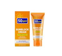 Crema Solare Idratante SPF 50, Resistente all'Acqua, Sunscreen, Texture Leggera, Protezione UVA/UVB, Non Grassa, Viso e Corpo, Protezione Quotidiana, Adatta alle Pelli Sensibili