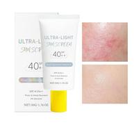 Crema Solare Invisibile,50g SPF40 Idratante Protezione Naturale | SPF40 Leggera e Non Untuosa Senza Alone Bianco per Sport e Viaggi All'Aperto