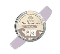 Crema Solare Minerale Zinco FPS 30 Suntribe - 45 g, Tinto, Biologico - 100% Naturale, Sicuro Per i Coralli - Pasta di Zinco Surf & Sport - Filtro UV Minerale - Molto Resistente All'Acqua, Rifiuti Zero