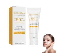 Crema Solare Non Grassa,Latte Solare Dalla Texture Leggera, Crema Solare Per Corpo e Viso,Lozione Solare Solare con Protezione,Protezione Solare Viso