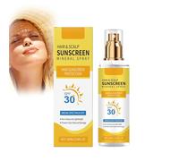 Crema solare per capelli e cuoio capelluto, Spray protettivo solare per capelli e cuoio capelluto SPF30, Formula non grassa, Prevenire Secchezza, Adatto per escursioni, Spiaggia, Corsa (1pcs)
