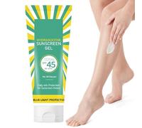 Crema Solare Viso Per Donna SPF 45 P Gel idratante resistente