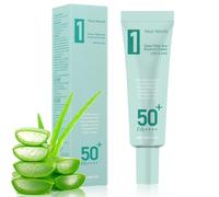 Crema Solare Viso SPF 50, Essenza, Aloe Vera Protezione Solare 50 SPF con Vitamin E, Una Crema Idratante, Non Grasso, Forte Protezione UVA/UVB, per Corpo e Viso Difesa