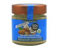 Crema spalmabile 1x200 g | Senza aggiunta di zuccheri con ERITRITOLO - STEVIA | Vegan - Senza Lattosio | Senza Glutine | Prodotto artigianale italiano (Mandorle - Cocco)
