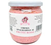 Crema Spalmabile ai Frutti Rossi Crunchy 400g - Inclusioni Croccanti di Fragola e Lampone - Pronta all’Uso, Per Farciture Post Forno, Uso con Sac à Poche, Surgelabile