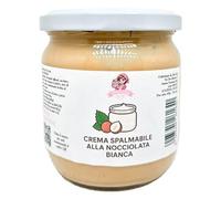 Crema Spalmabile alla Nocciolata Bianca 400g - SENZA GLUTINE - Pronta all’Uso, Senza Derivati di Palma, Per Farciture e Decorazioni Ante e Post Forno, Resistente alla Cottura e Surgelazione