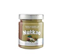 Crema Spalmabile Nutkao Crema Bicolore Cacao e Pistacchio Vaso Vetro da 330 g