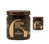 Crema spalmabile senza zucchero bio Gustosa Zero 2x180g - Crema Cioccolato Crudo e Nocciole DOP senza zucchero con cacao crudo - Crema Keto con Eritritolo,Vegana, Senza Zuccheri Aggiunti