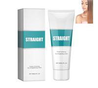 Crema stirante per capelli proteica - Crema stirante professionale per capelli ricci, secchi e danneggiati, cura stirante e levigante, effetto a lunga durata, controllo dell'effetto crespo (1PCS)