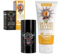 Crema Tatuaggi, Crema Solare Tatuaggi SPF 30+, UVA/UVB Sun Rays Protection, Tattoo Crema per la Cura e Mantenimento dei Tatuaggi, Rafforza i Colori del Tatuaggio (colore-1)