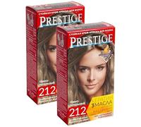 Crema-tinta resistente per capelli 212 Cenere scuro "Vip's Prestige" all'olio di argan, macadamia e chia/Крем-краска для волос Темно-пепельный (2шт)
