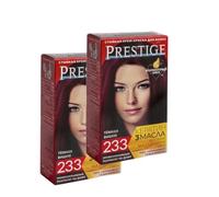 Crema-tinta resistente per capelli 233 Bruno amarena "Vip's Prestige"/Крем-Краска для волос Темная вишня (2шт)