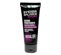 Crema tonificante 100 ml System Balance Sport. Centella Asiatica, Karité, Arnica e Oli di Rosa Mosqueta, Piperita Menta e Iperica. Antiossidante e rassodante. Naturale e vegano.