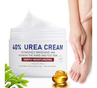 Crema Urea 40% 150g - Trattamento e Lozione all'Urea per Piedi Secchi e Screpolati, Talloni Screpolati e Calli, balsamo per tallone, Crema per Mani, Gomiti, Unghie e Ginocchia