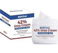 Crema Urea con acido salicilico al 2% per talloni secchi e screpolati, idrata e rimuove calli, calli, pelle morta e ammorbidisce le unghie dei piedi, 5,29 Oz (confezione da 1)