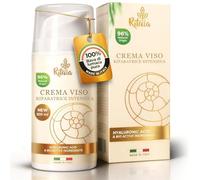 Crema viso 100 ml con bava di lumaca al 75% e acido ialuronico puro del Ritalia, per donne e uomini - Ingredienti biologici, azione antirughe e idratante