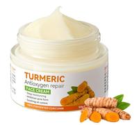 Crema Viso al Curcuma, Crema Idratante Schiarente al Curcuma, Antirughe Turmeric Face Cream, Crema Riparatrice Antiossidante, Ridurre le Macchie, Uniforma i Toni Della Pelle, 50g