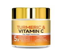 Crema viso alla curcuma e vitamina C, idratante anti-età, rassodante e tonificante, formula illuminante e levigante per tutti i tipi di pelle