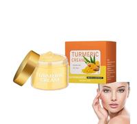 Crema viso alla curcuma, idratante per la riparazione della pelle, lenitiva, idratante, leviga le linee sottili, anti-invecchiamento, illumina potenziamenti per pelli normali e miste (1 pezzi)