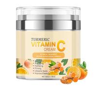 Crema viso alla curcuma per viso e corpo, crema viso rassodante alla curcuma, uniforma il tono della pelle e idrata antirughe per macchie acneiche