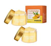 Crema viso alla curcuma, Rimuovi macchie opache per il viso, Idratante e nutriente, Crema antietà per elasticità e compattezza, Illuminante e idratante, Uniforma il tono della pelle (2pcs)