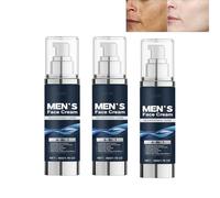 Crema viso anti-rughe 6 in 1 per uomini, idratante con effetto nutriente e rigenerante, facile e non grassa per la pelle, lozione dopobarba lenitiva (3 pezzi)
